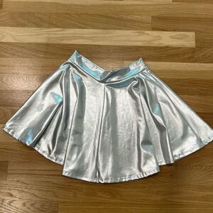Silver Mini Skirt NWT